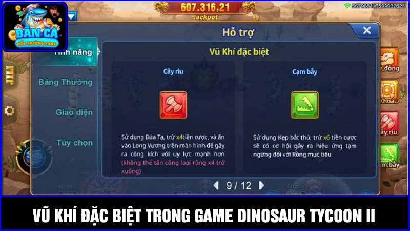 Dinosaur Tycoon ll: Săn Boss nhận thưởng x2 đến x1000 3 Các loại vũ khí đặc biệt trong game Dinosaur Tycoon ll