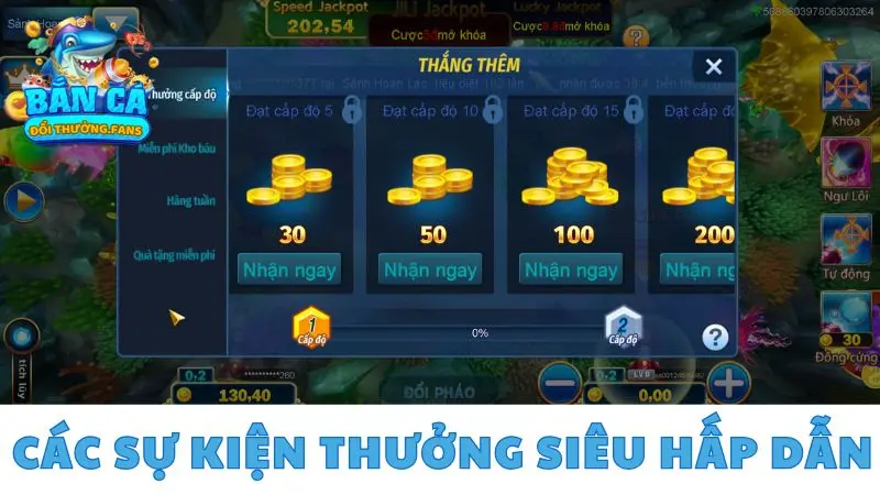 Jackpot Fishing: Tham gia săn Jackpot nhận thưởng x100 lần 4 Các sự kiện thưởng siêu hấp dẫn