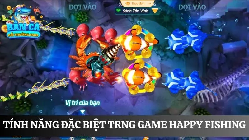 Happy Fishing: Game bắn cá 3D vui nhộn săn thưởng cực lớn 4 Các tính năng có trong game Happy Fishing