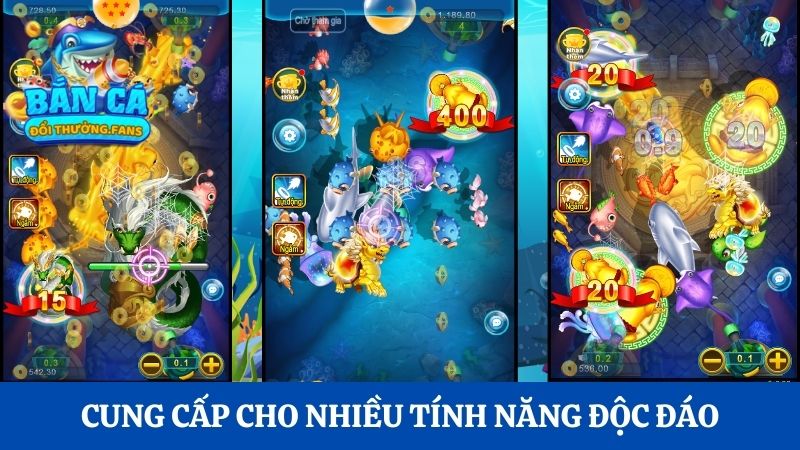 Bắn cá Oneshot: Khám phá tựa game bắn cá đổi thưởng thú vị 3 Trò chơi bắn cá cung cấp cho người chơi nhiều tính năng độc đáo