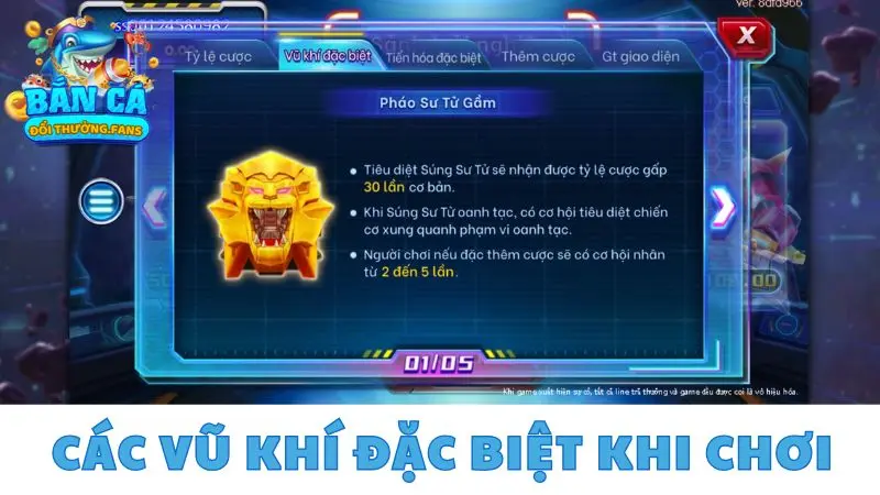 Star Hunter: Game Vũ trụ bắt cá đổi thưởng siêu mới lạ 2 Các vũ khí đặc biệt khi chơi Star Hunter