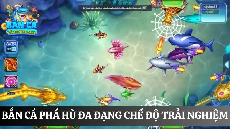 Bắn cá phá hũ: Game giải trí săn thưởng khủng 2025 2 Game bắn cá phá hũ mở ra đa dạng chế độ trải nghiệm
