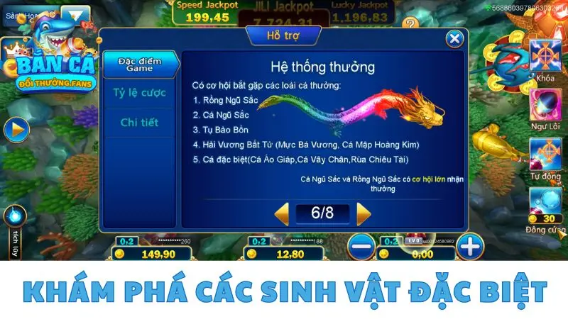 Jackpot Fishing: Tham gia săn Jackpot nhận thưởng x100 lần 3 Khám phá các sinh vật đặc biệt