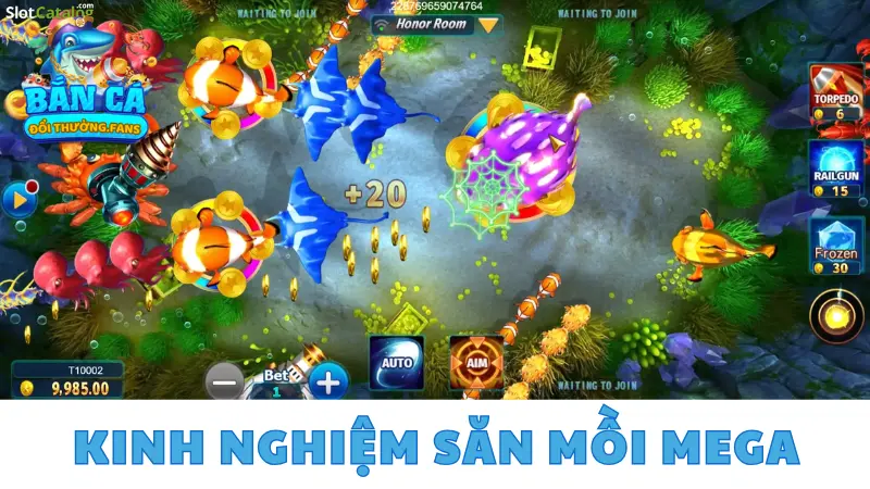 Mega Fishing: Vua câu cá kiếm triệu xu từ loạt boss khủng 4 Kinh nghiệm săn mồi Mega