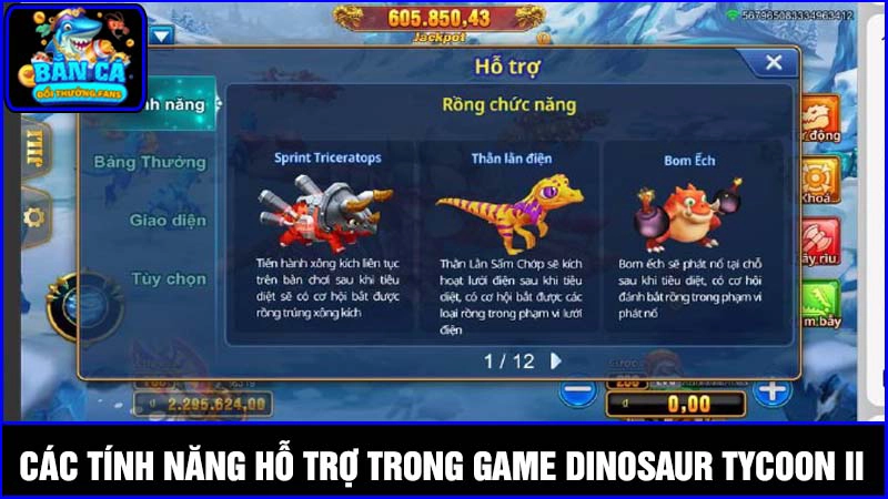 Dinosaur Tycoon ll: Săn Boss nhận thưởng x2 đến x1000 2 Một số tính năng nổi bật trong tựa game Dinosaur Tycoon ll
