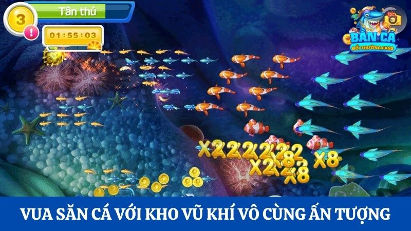 Vua Săn Cá: Khởi động cuộc chiến bắn cá đầy hấp dẫn 4 Kích hoạt những tính năng đặc biệt khi săn cá