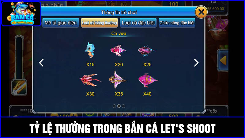 Let's Shoot: Cơ hội săn Boss chốt thưởng khủng nhất 2025 3 Tỷ lệ trả thưởng Let’s Shoot