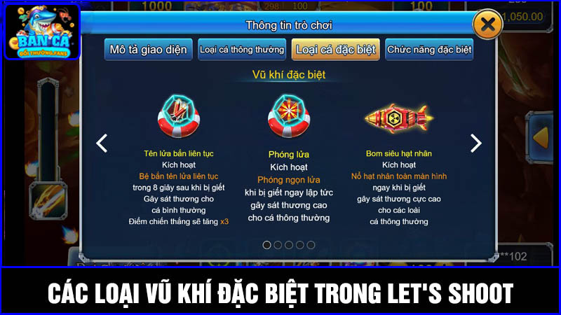 Let's Shoot: Cơ hội săn Boss chốt thưởng khủng nhất 2025 2 Vũ khí đặc biệt trong Let's Shoot